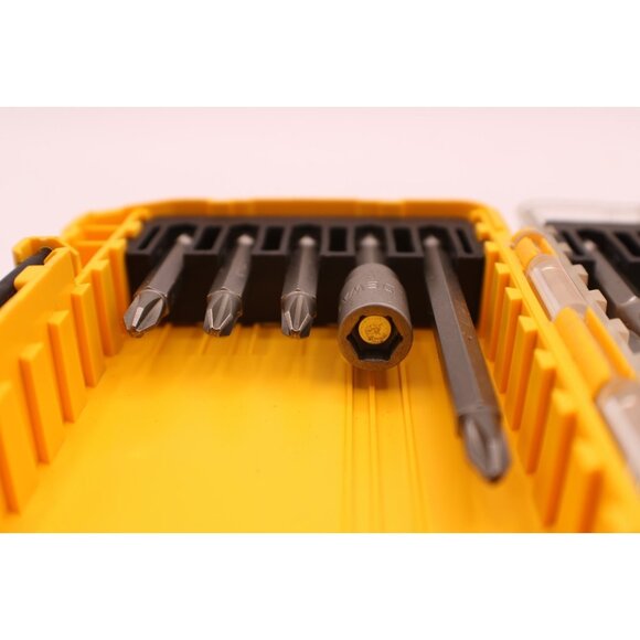 DEWALT Screwdriver Bit Set Storage ToughCase Missing 2 pieces Phillips Slotted - Picture 5 of 12